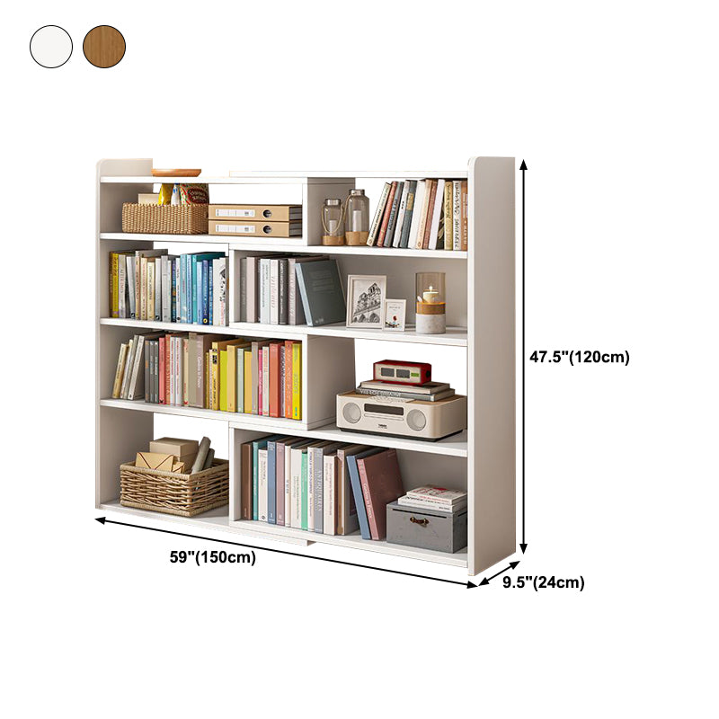 Contemporary Style Bookshelf Open Back Bookcase for Home Office