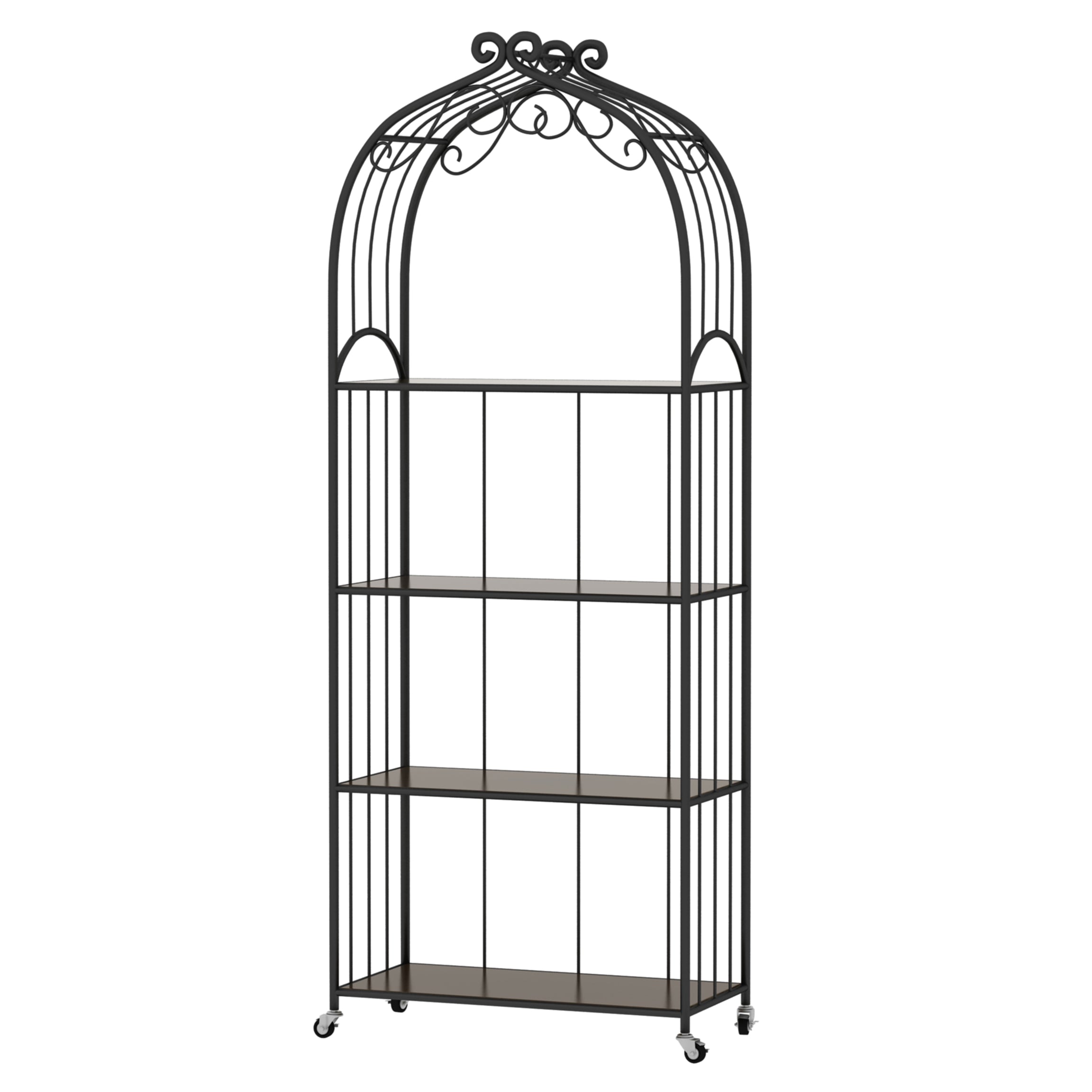 11.81"W Bookshelf Open Back Contemporary Style Bookcase for Home Office