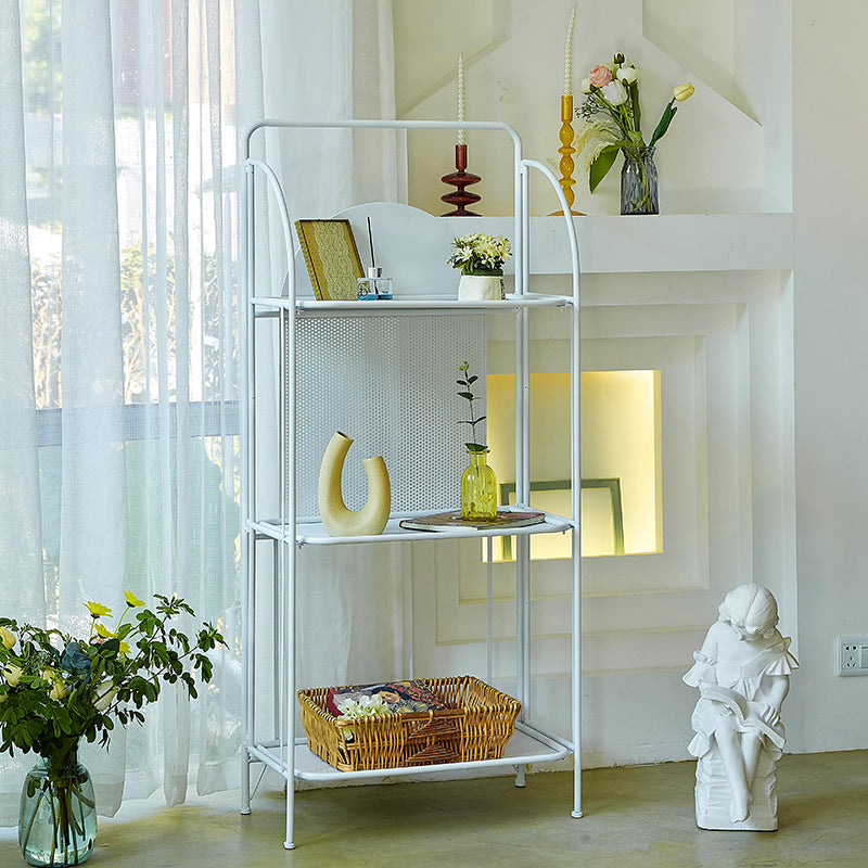 Modern Style Bookcase Etagere Open Back Metal Bookshelf for Home