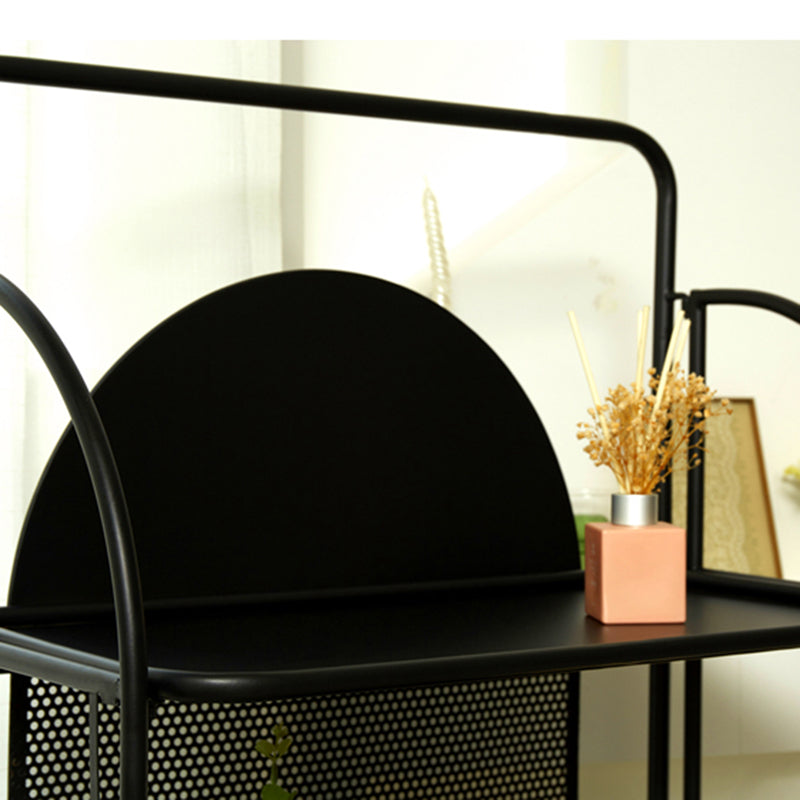 Modern Style Bookcase Etagere Open Back Metal Bookshelf for Home