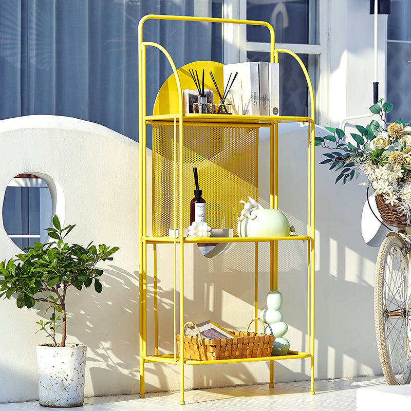 Modern Style Bookcase Etagere Open Back Metal Bookshelf for Home