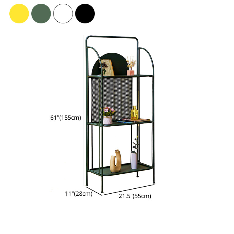 Modern Style Bookcase Etagere Open Back Metal Bookshelf for Home