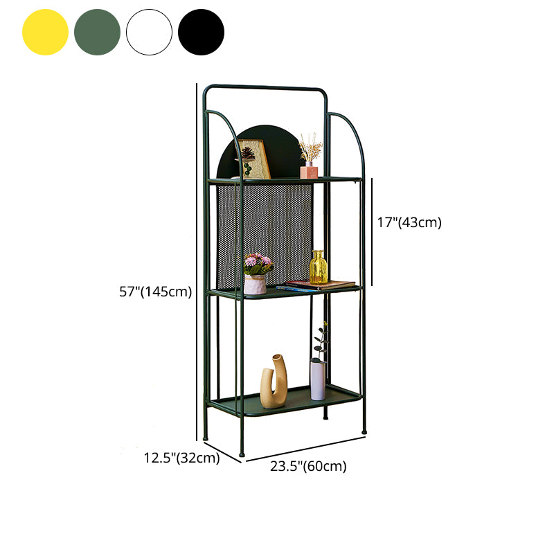 Modern Style Bookcase Etagere Open Back Metal Bookshelf for Home