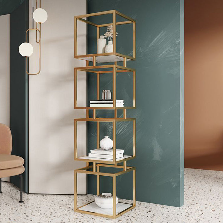 11.81"W Bookshelf Contemporary Style Open Back Bookcase for Home Office