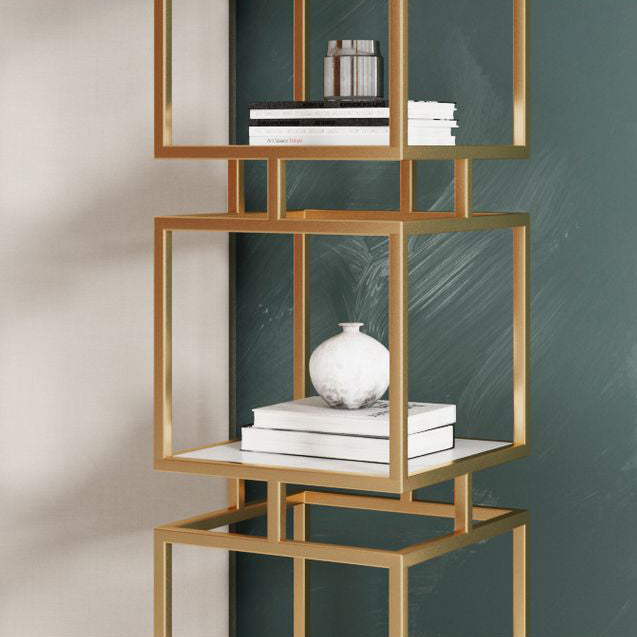 11.81"W Bookshelf Contemporary Style Open Back Bookcase for Home Office