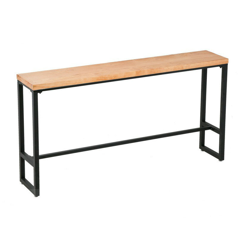 Industrial Rectangular Bar Table Set 1/5 Pieces Wooden Counter Table with High Stools