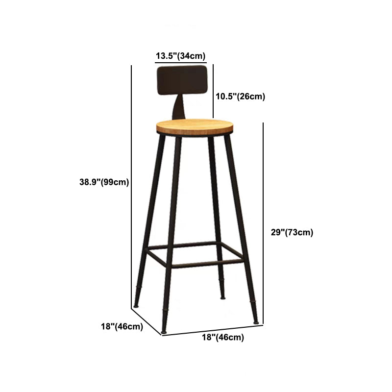 Industrial Rectangular Bar Table Set 1/5 Pieces Wooden Counter Table with High Stools