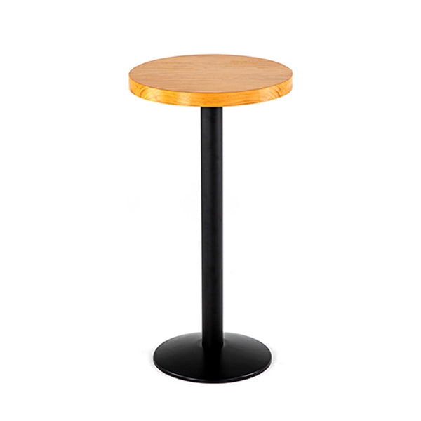 Industrial 1/2/3 Pieces Round Bar Table Set Solid Wood Bistro Set