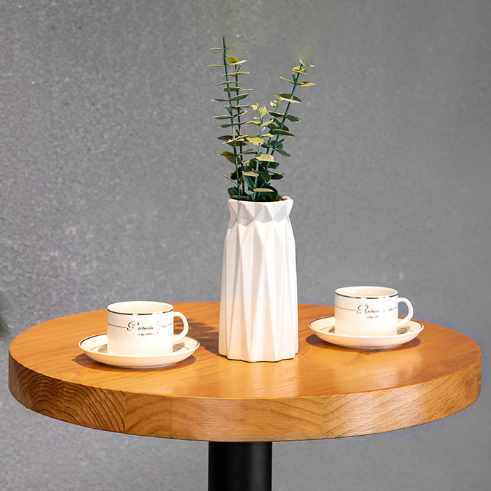 Industrial 1/2/3 Pieces Round Bar Table Set Solid Wood Bistro Set