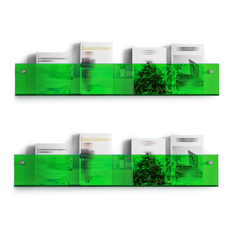 Scandinavian Horizontal Wall Unit Bookshelf Acrylic Bookcase for Home