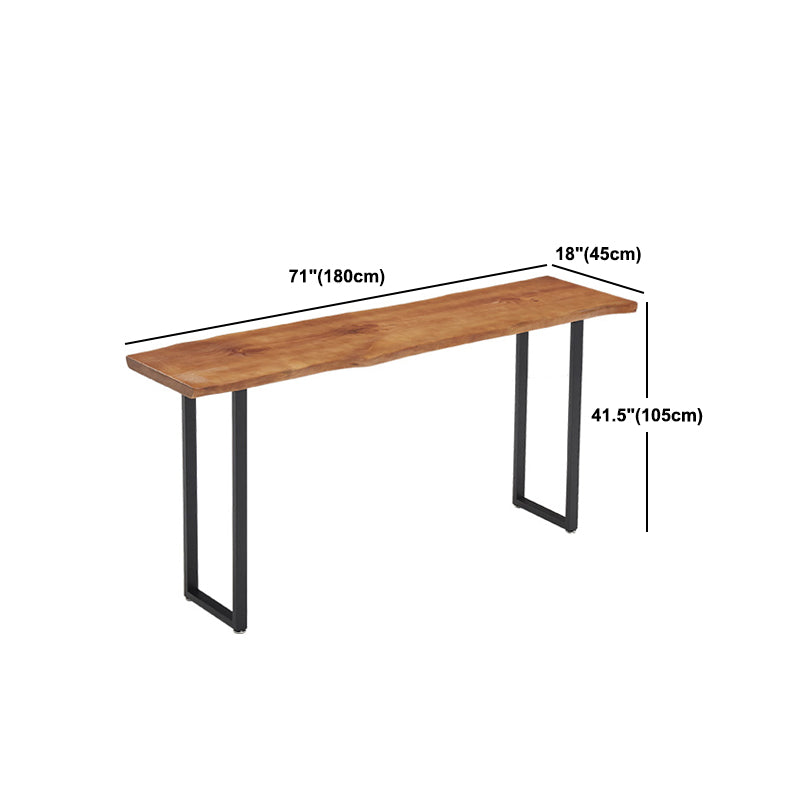 1/2/4/5 Pieces Industrial Rectangular Pub Table Set Wooden Counter Table with High Stools