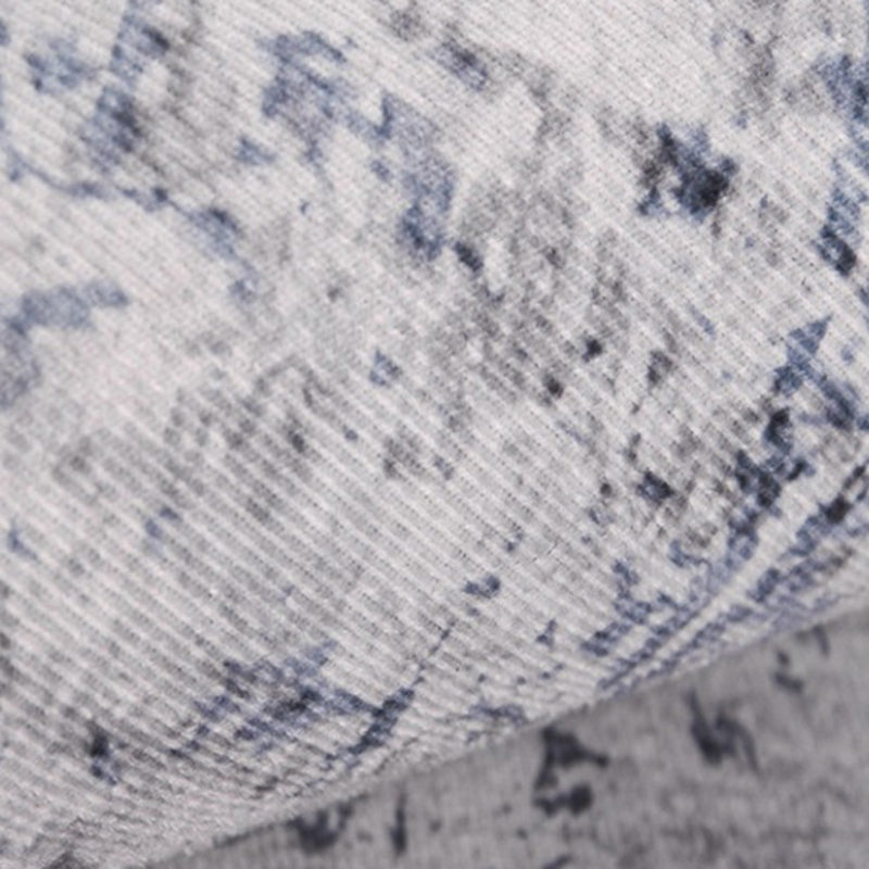 Gray Modern Rug Polyester Streak Rug Stain Resistant Rug for Living Room