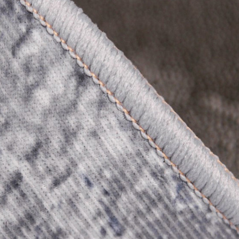 Gray Modern Rug Polyester Streak Rug Stain Resistant Rug for Living Room