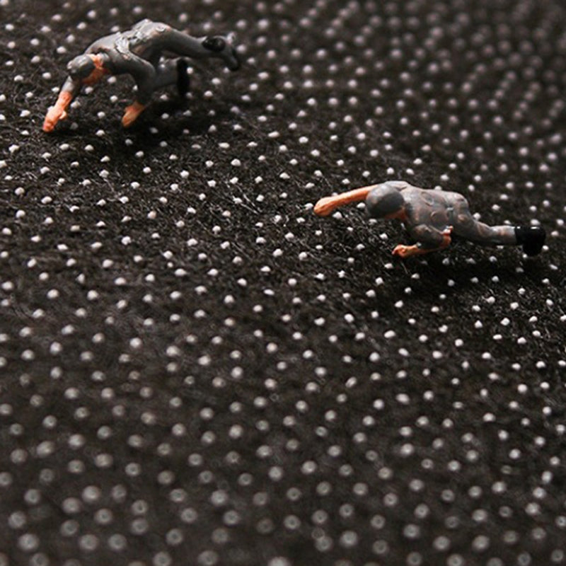 Gray Modern Rug Polyester Streak Rug Stain Resistant Rug for Living Room