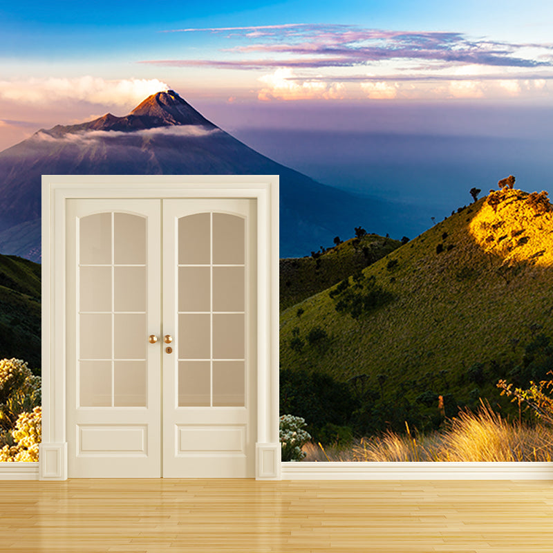 Decorative Photography Mural Wallpaper Mountain Living Room Wall Mual