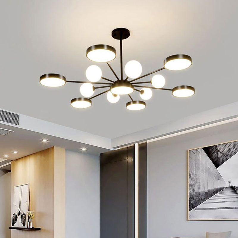 Modern Round Ceiling Light Colorful Multi Light Flush Mount Light for Bedroom