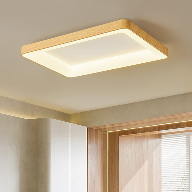 Nordic Geometric Shape Ceiling Light Aluminum LED Flush Mount Light for Bedroom