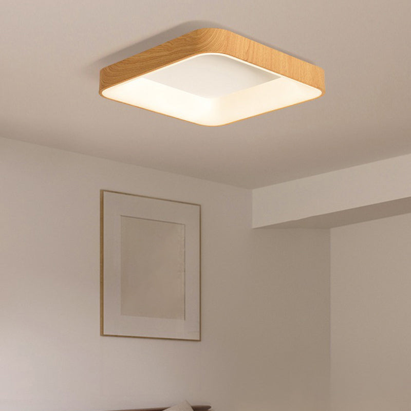Nordic Geometric Shape Ceiling Light Aluminum LED Flush Mount Light for Bedroom