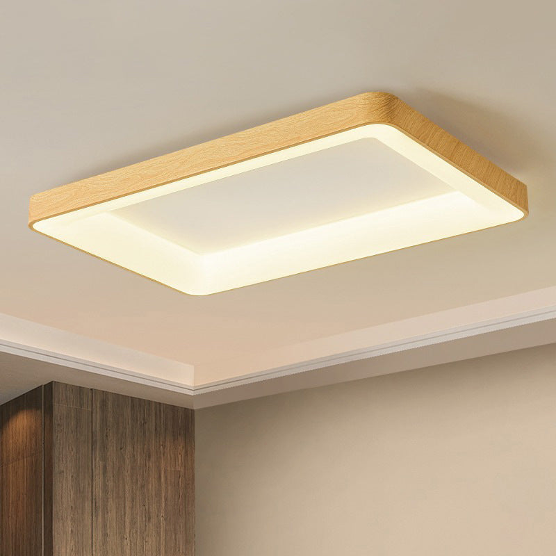 Nordic Geometric Shape Ceiling Light Aluminum LED Flush Mount Light for Bedroom