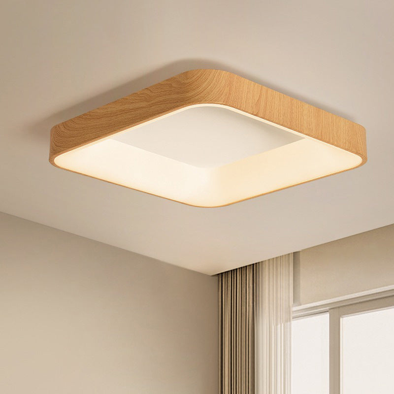 Nordic Geometric Shape Ceiling Light Aluminum LED Flush Mount Light for Bedroom