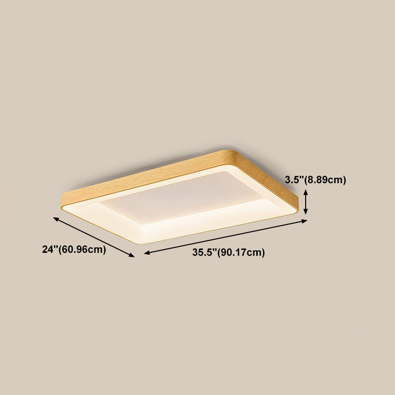 Nordic Geometric Shape Ceiling Light Aluminum LED Flush Mount Light for Bedroom