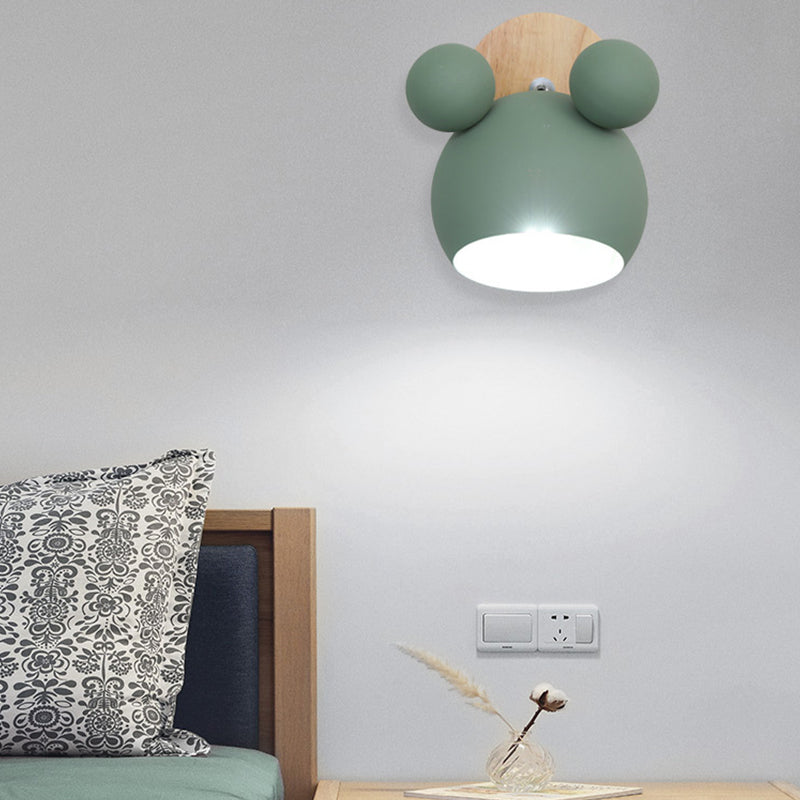 Mouse Simplicity Wall Sconce Colorful Metal Wall Mounted Lamp for Sitting Room