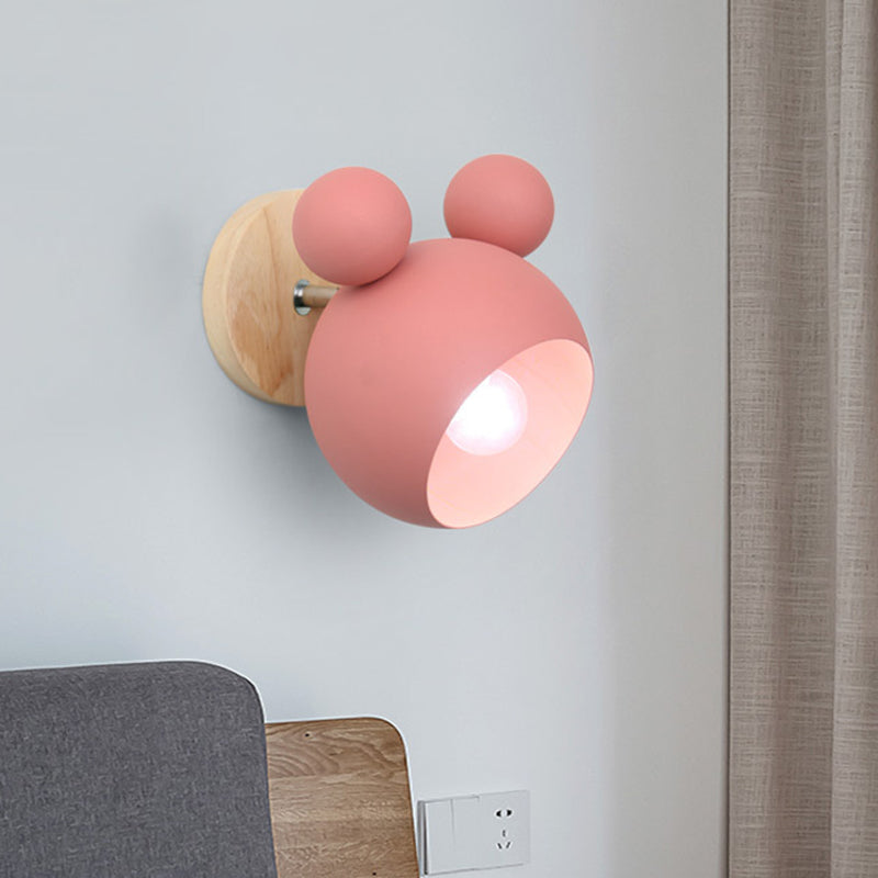 Metal Half Round Wall Mounted Lamps Modern Style 1 Light Wall Mount Lighting