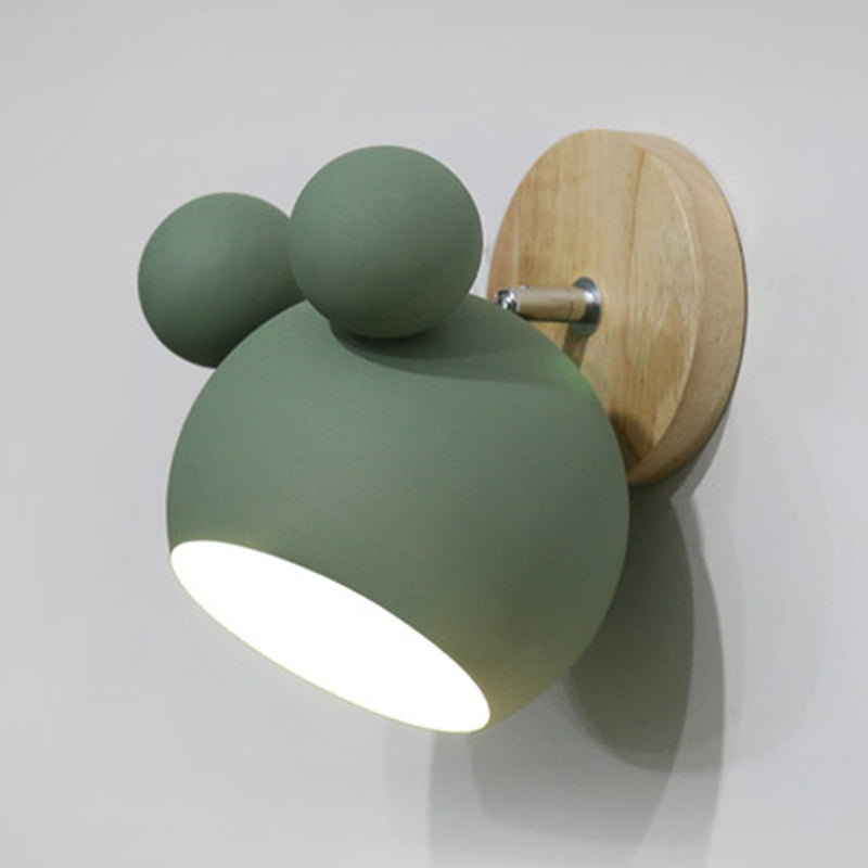 Metal Half Round Wall Mounted Lamps Modern Style 1 Light Wall Mount Lighting