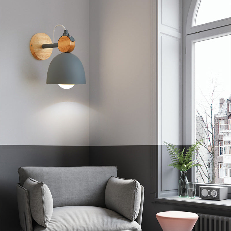 Metal Geometric Wall Mounted Lamps Modern Style 1 Light Wall Light Sconces