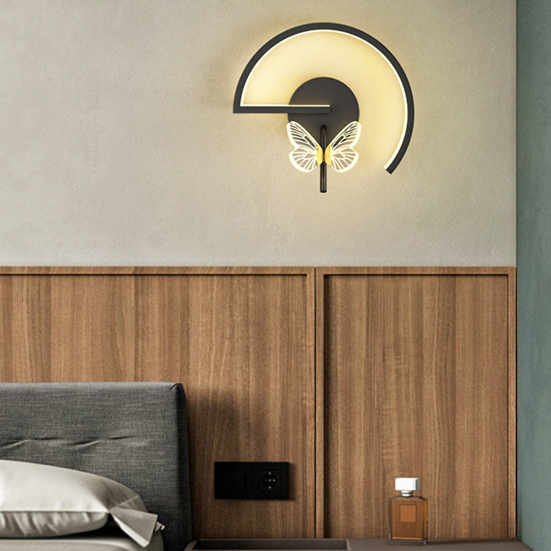 Metal Geometric Wall Mounted Lamps Modern Style 2 Lights Wall Light Sconces