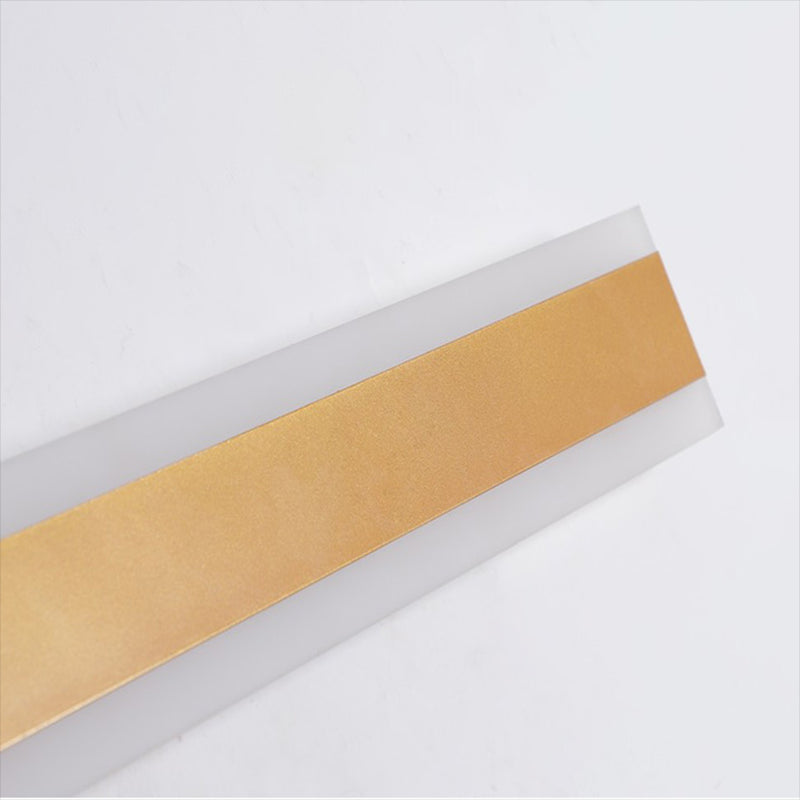 Metal Linear Shape Wall Mount Lighting Modern 1 Light Wall Mounted Light Fixtures