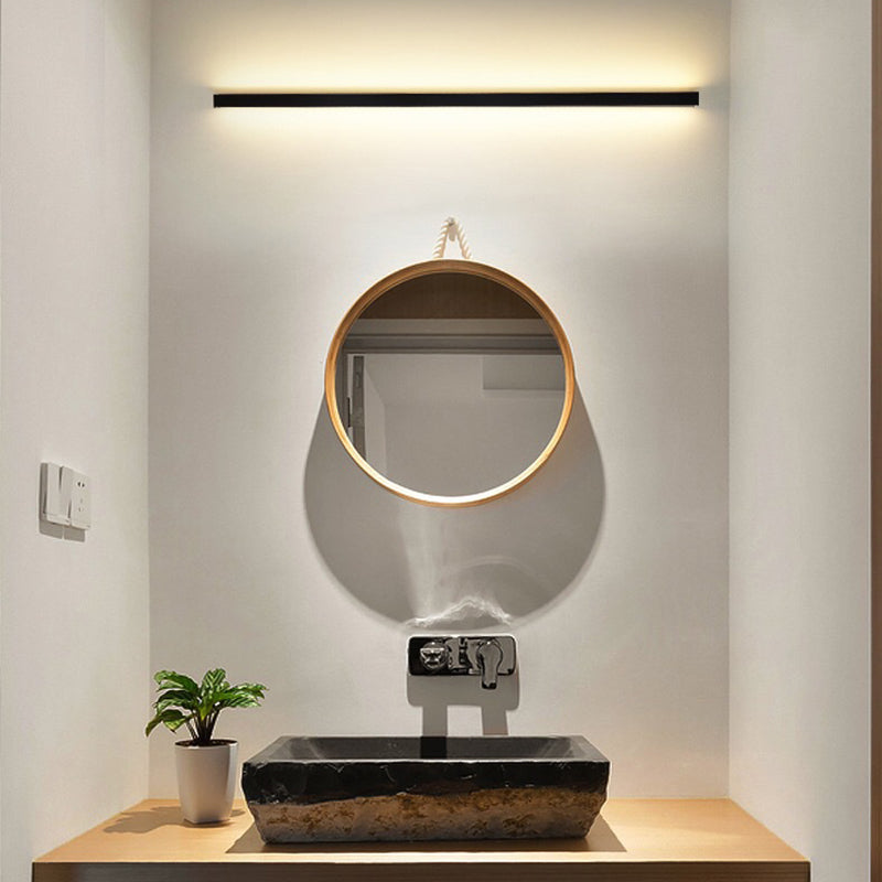 Metal Linear Shape Wall Mount Lighting Modern 1 Light Wall Mounted Light Fixtures