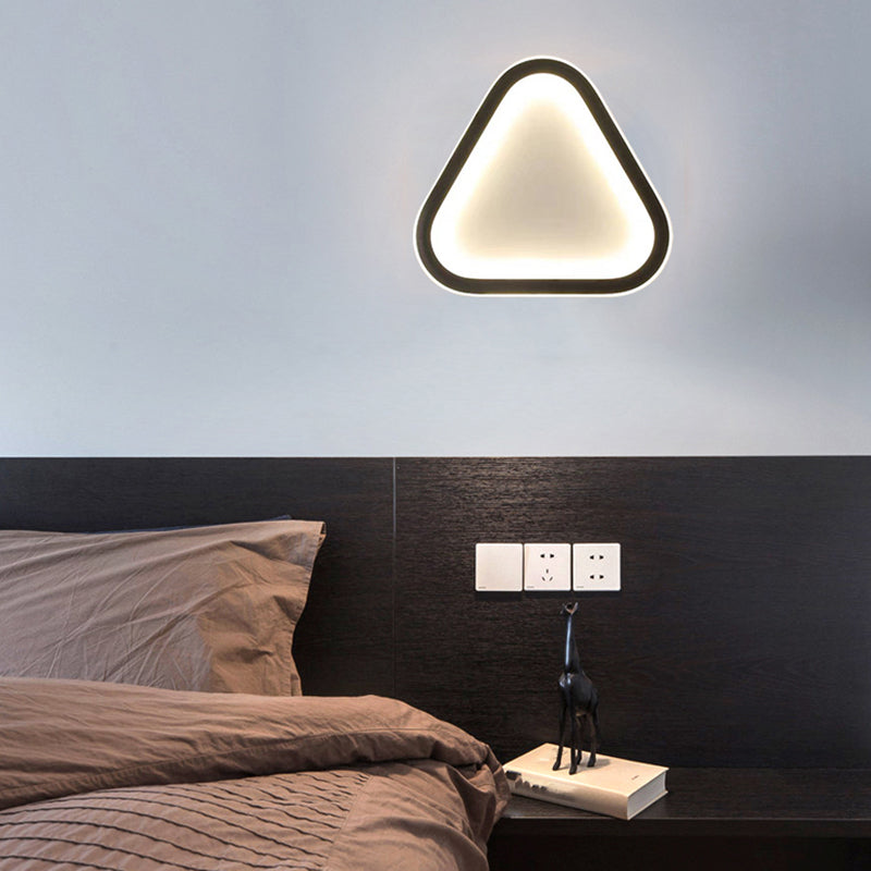 Geometry Shape Metal Wall Light Modern Style Single Light Wall Sconce Light