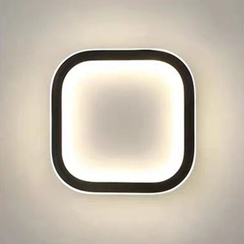 Geometry Shape Metal Wall Light Modern Style Single Light Wall Sconce Light