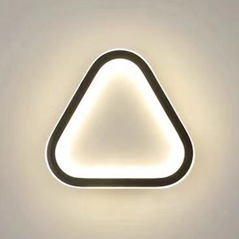 Geometry Shape Metal Wall Light Modern Style Single Light Wall Sconce Light