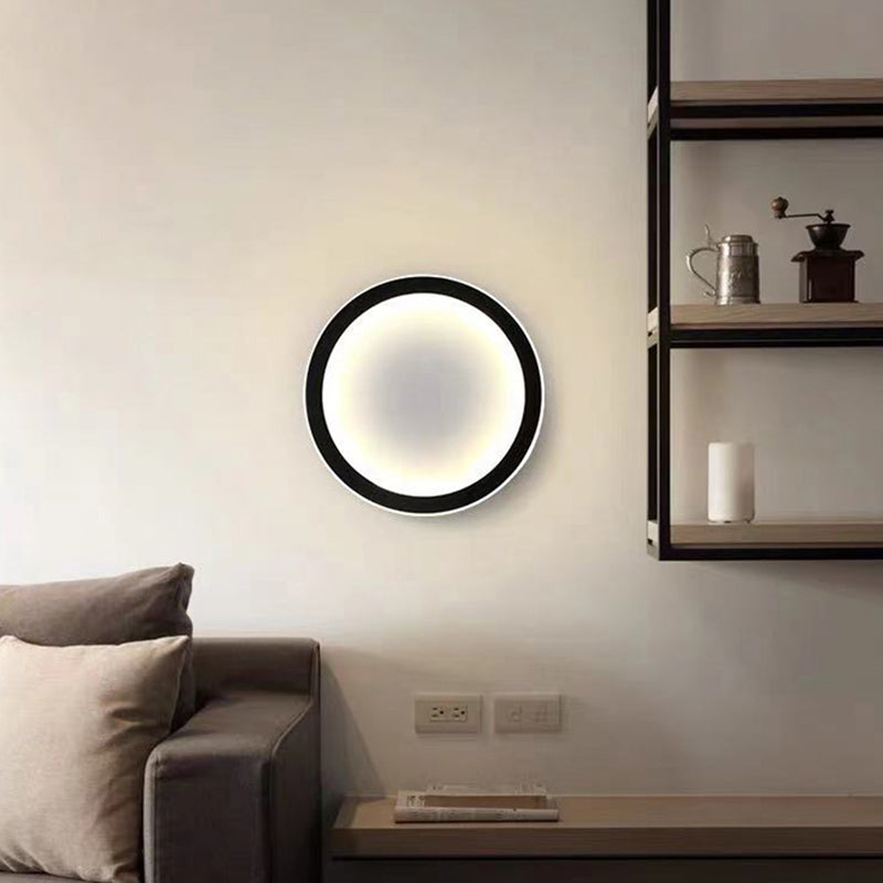 Geometry Shape Metal Wall Light Modern Style Single Light Wall Sconce Light