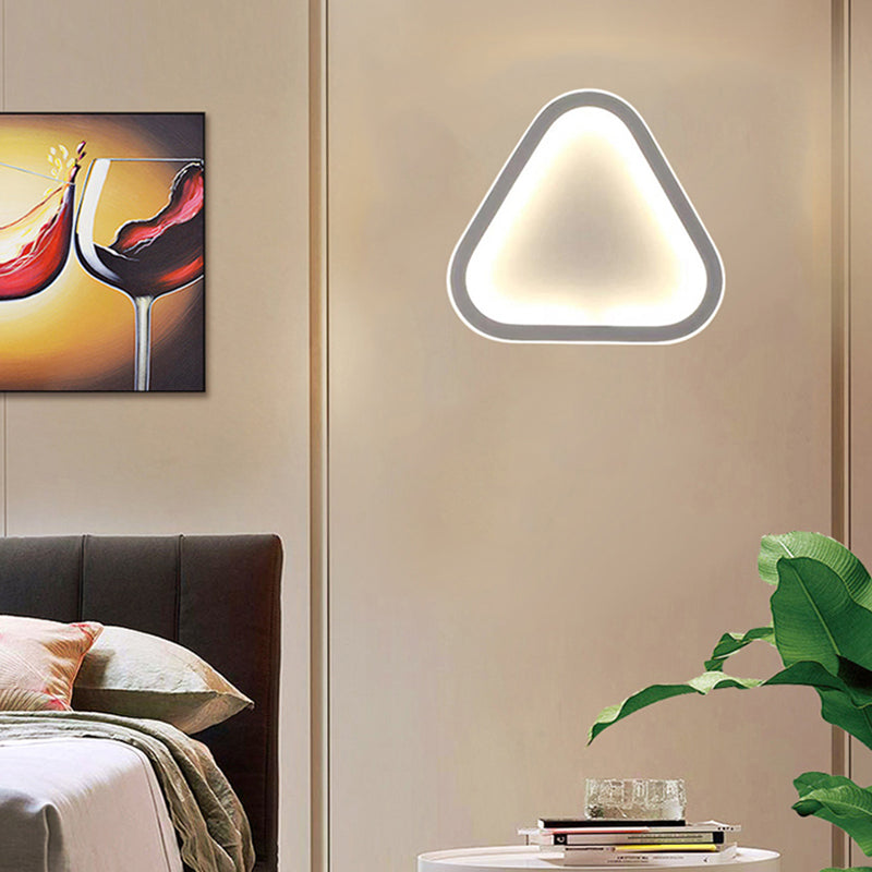Geometry Shape Metal Wall Light Modern Style Single Light Wall Sconce Light