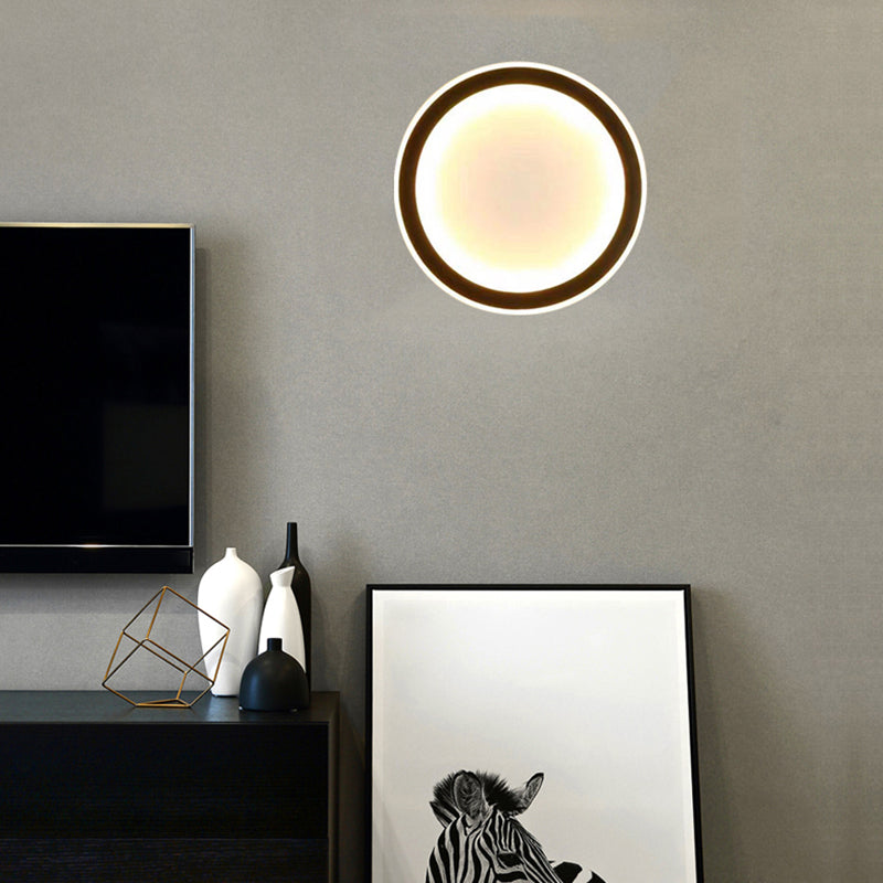 Geometry Shape Metal Wall Light Modern Style Single Light Wall Sconce Light