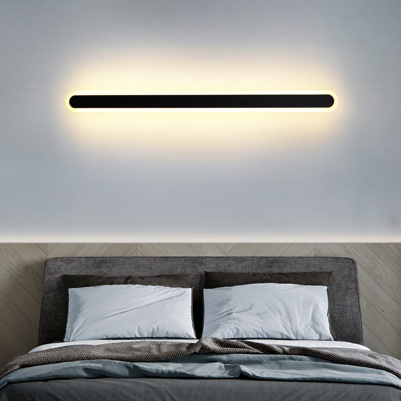 Metal Linear Shape Wall Light Modern 1-Light Wall Mount Fixtures