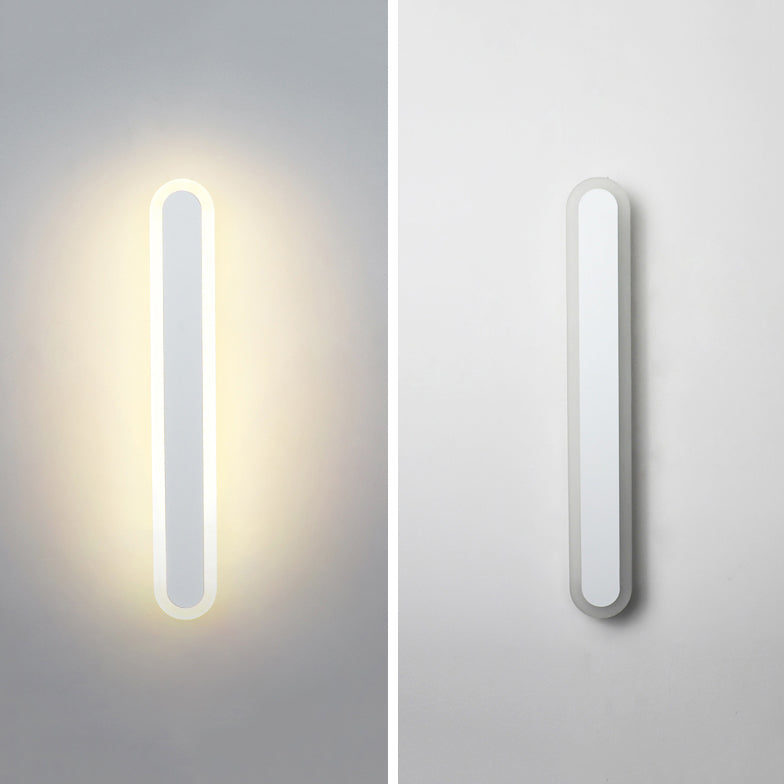 Metal Linear Shape Wall Light Modern 1-Light Wall Mount Fixtures