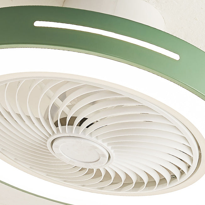 Modern LED Ceiling Fan Light 1-Light Ceiling Mount Lamp with Acrylic Shade for Bedroom