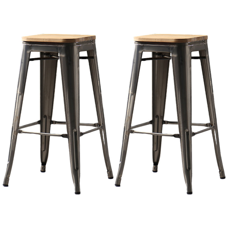 Industrial Style Bar-stool Metal Counter Bar Stool for Kitchen