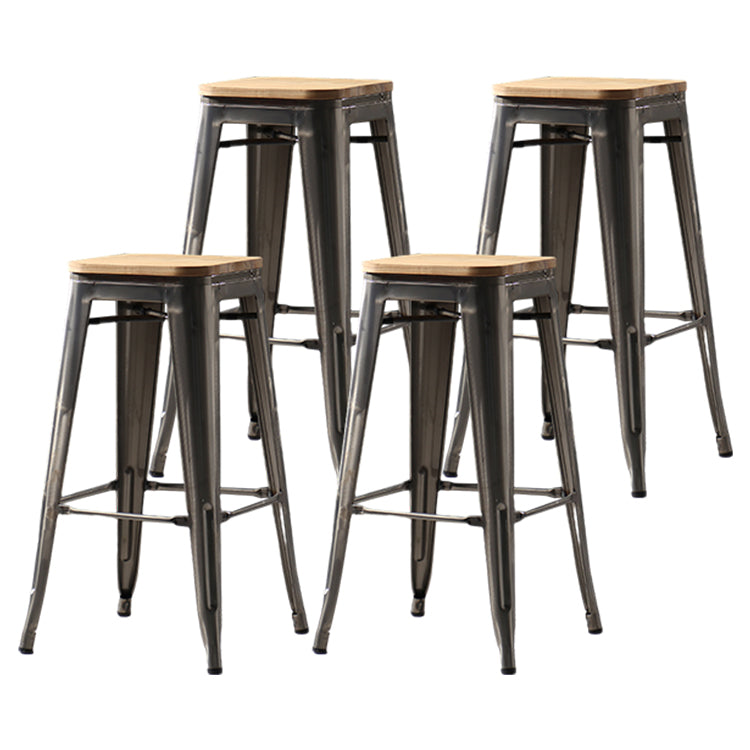 Industrial Style Bar-stool Metal Counter Bar Stool for Kitchen