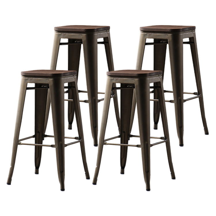 Industrial Style Bar-stool Metal Counter Bar Stool for Kitchen