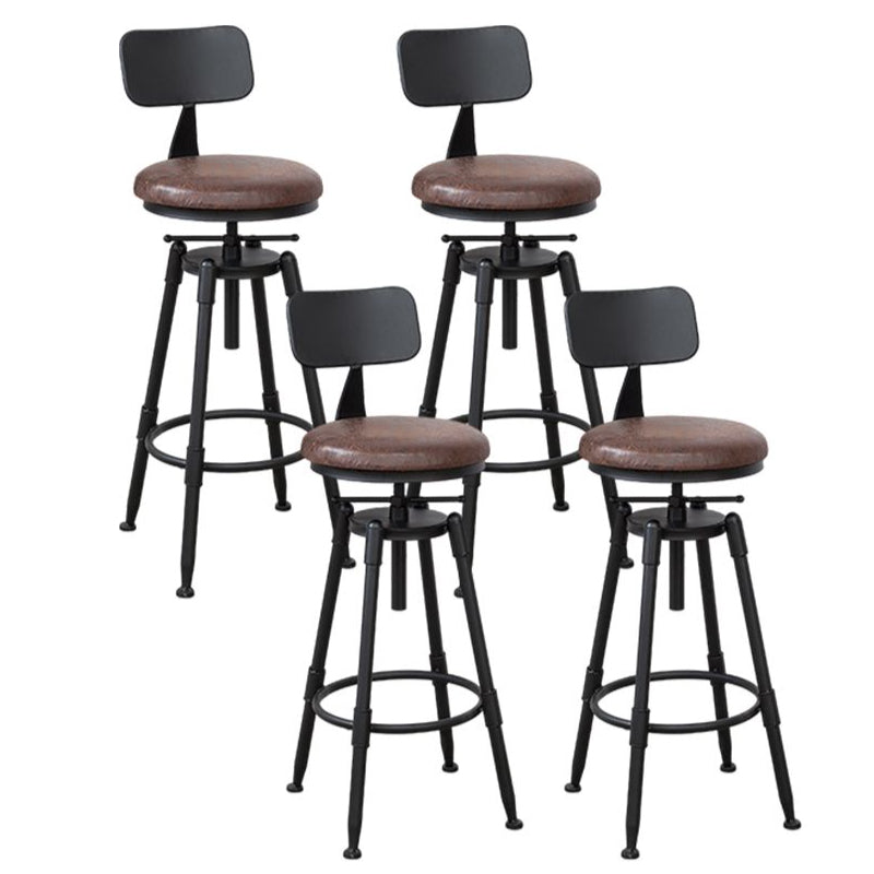 Contemporary Style Adjustable Bar-stool Round Counter Bar Stool for Kitchen