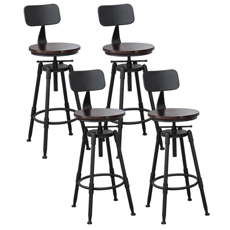Contemporary Style Adjustable Bar-stool Round Counter Bar Stool for Kitchen
