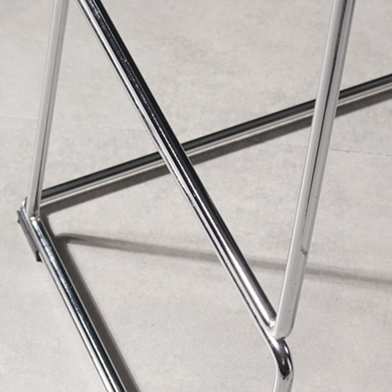 Contemporary Bar-stool Plastic Counter Bar Stool for Kitchen with Metal Legs