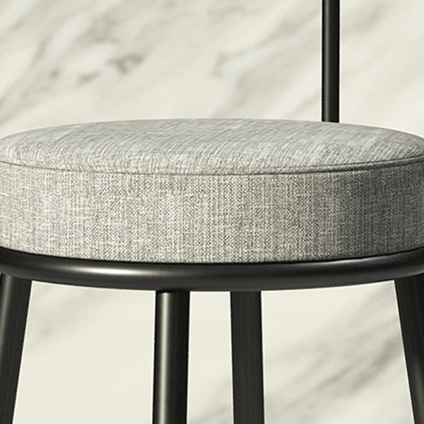 Industrial Bar-stool Round Counter Bar Stool for Kitchen with Metal Legs