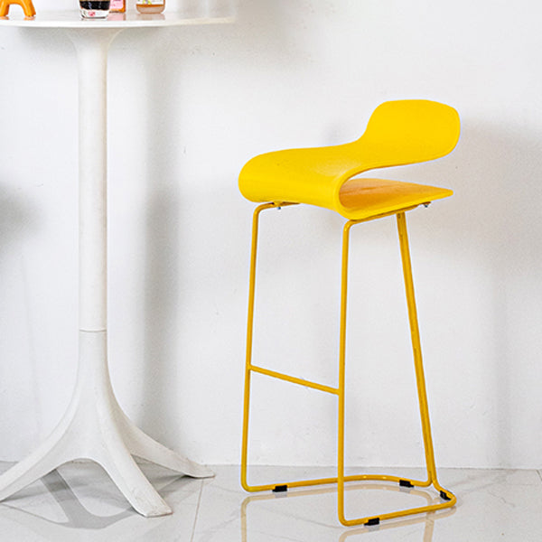 Contemporary Style Metal Bar-stool Plastic Counter Bar Stool for Kitchen