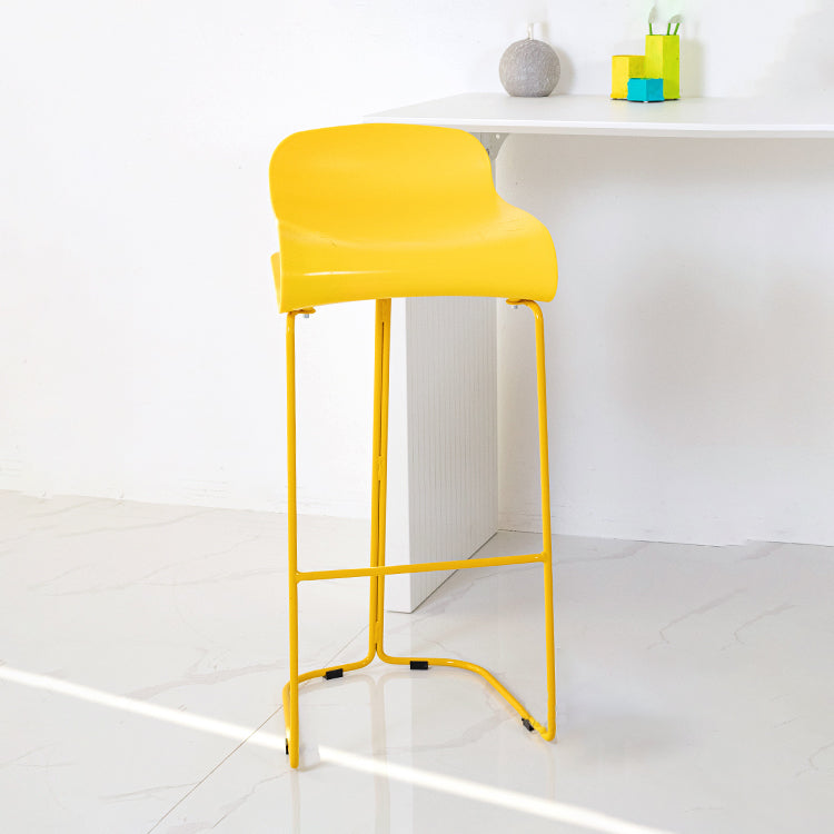 Contemporary Style Metal Bar-stool Plastic Counter Bar Stool for Kitchen